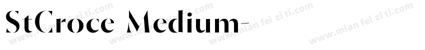 StCroce Medium字体转换